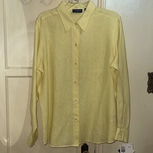 Linen Button Down Long Sleeves Shirt